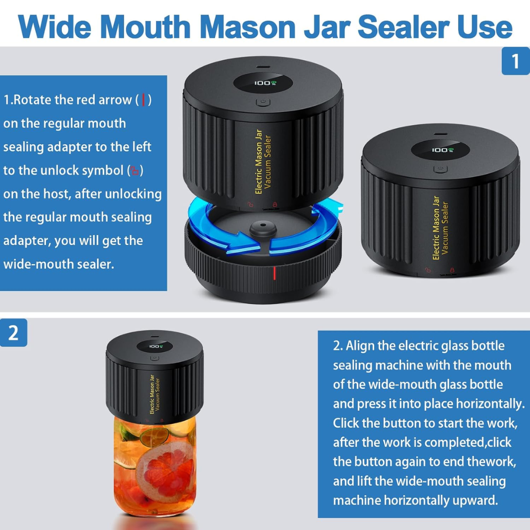 Mason Jar Vacuum Sealer